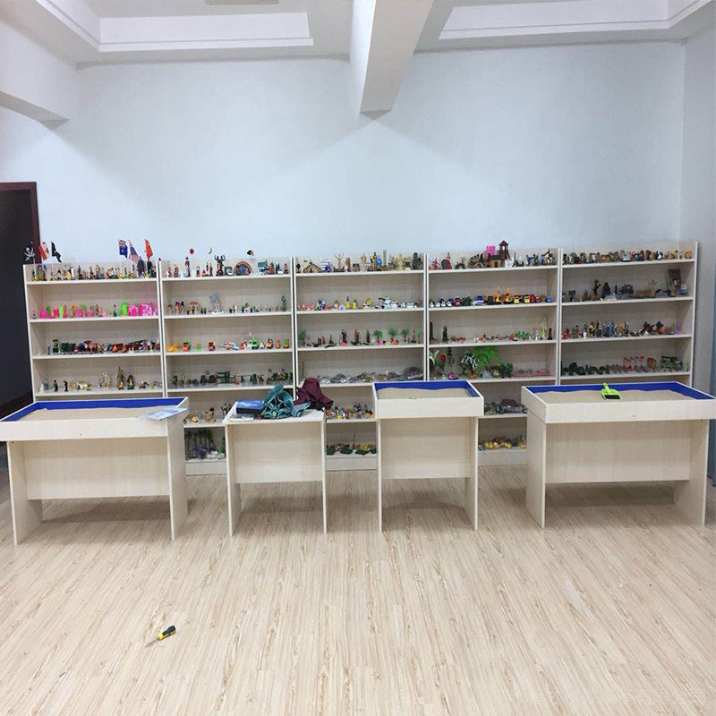 普才 广州厂家 专业沙盘摆件 实木沙具柜 学校心理游戏摆件图片